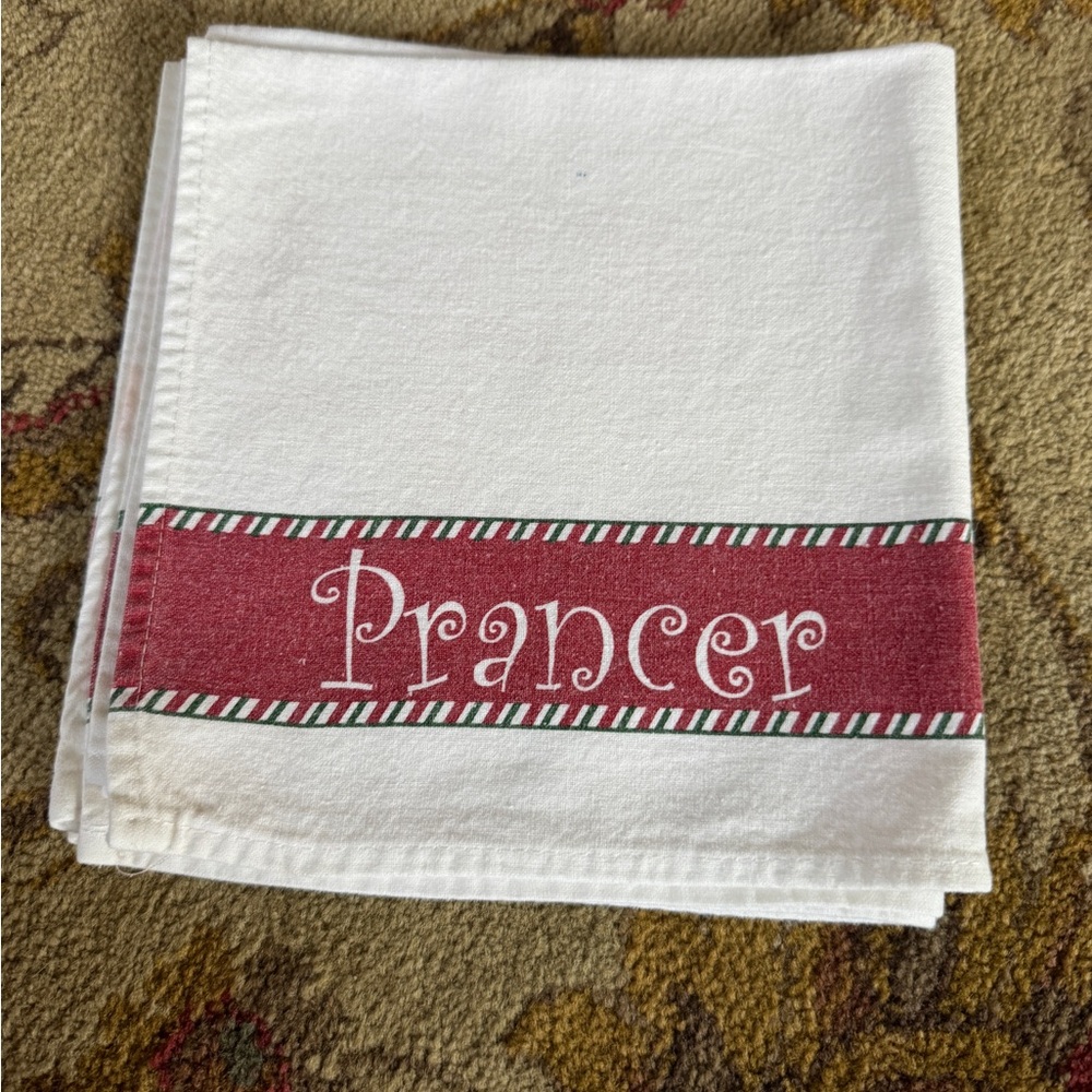 Santa’s Christmas reindeer cloth napkins 16